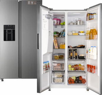 Уцененный холодильник Side by Side Weissgauff WSBS 695 NFX Inverter Ice Maker (36198)